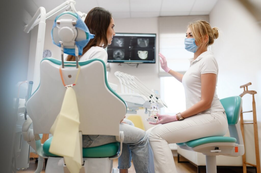A woman receives an x-ray, which could prove useful to a forensic dentist in Craven County.